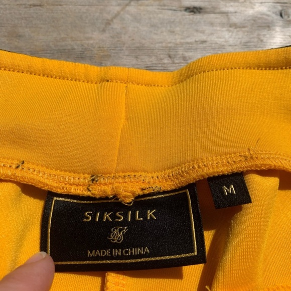SikSilk Yellow Athletic Shorts – Men’s M – Logo Waistband - Picture 8 of 8